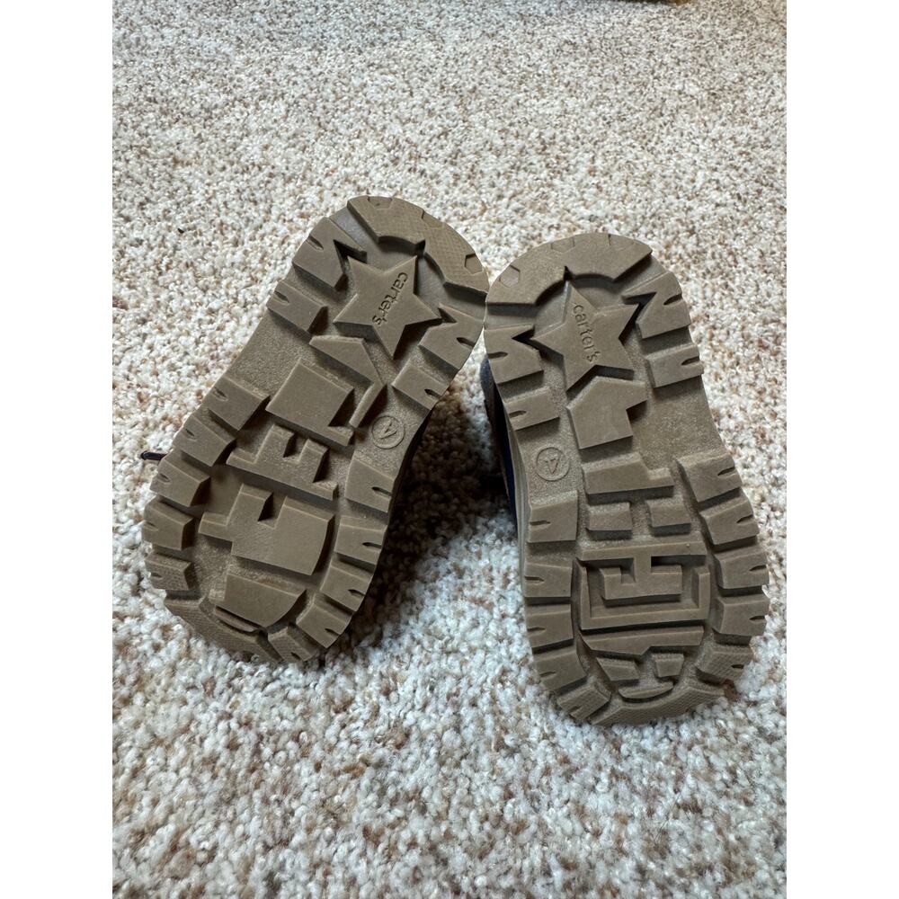 CARTERS baby/Toddler High Top boots; size 4, Brown - Picture 9 of 10